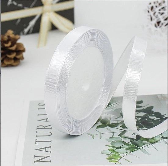 Lint a cavo 10 mm - 22 m - Tessuto di poliestere resistente - Utilizzo prolungato - Senza pieghe - Adatto come fascia regalo