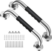 Maniglia di appoggio per bagno - 30CM - 2 pezzi - Barra di appoggio per bagno - Barra di appoggio non-sciolti - Bagno - cucina - scala - Barra di appoggio per cucina - Inclusa attrezzatura di fissaggio