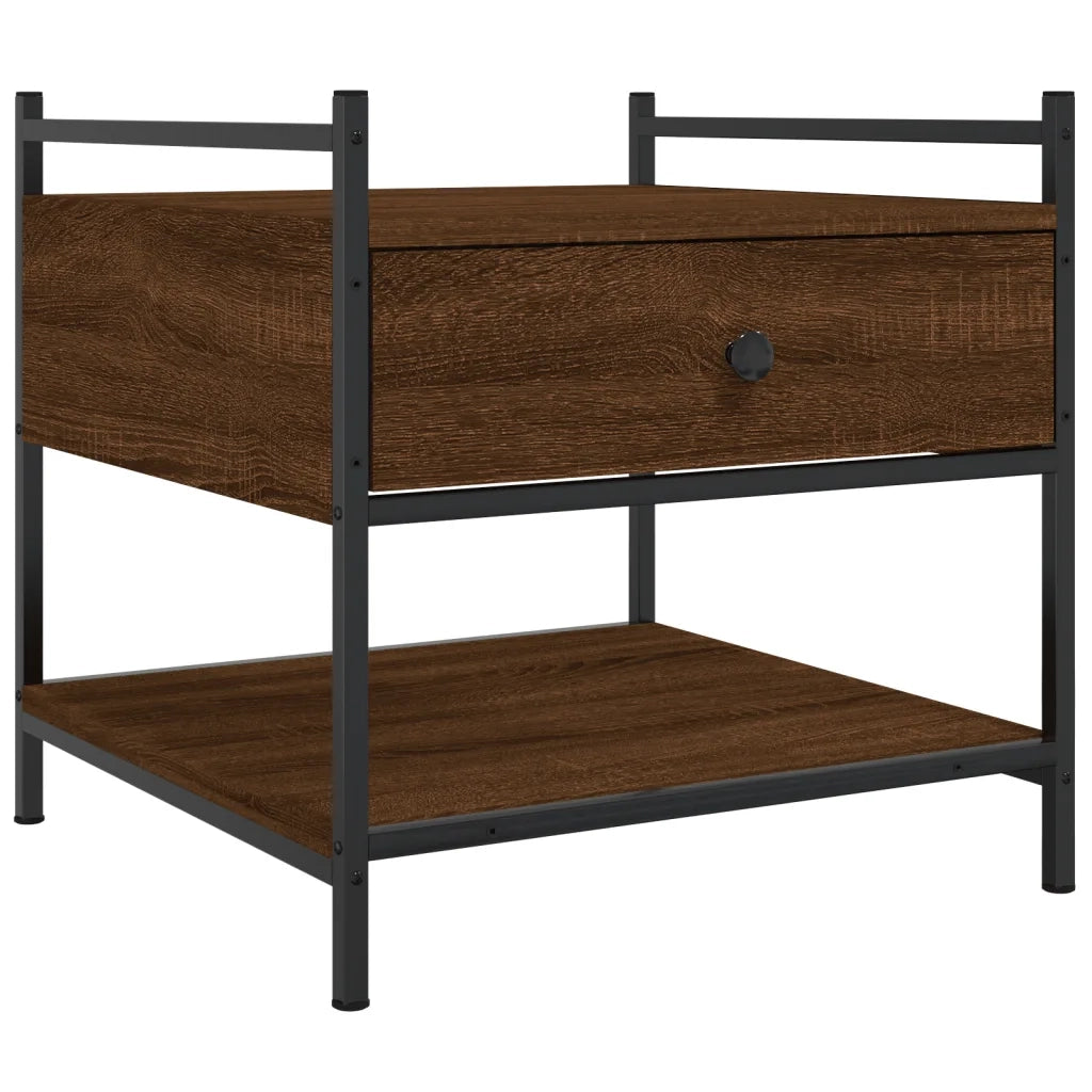 Tavolino da Salotto-Tavolino da soggiorno-Tavolo Rovere Marrone 50x50x50cm Legno Multistrato