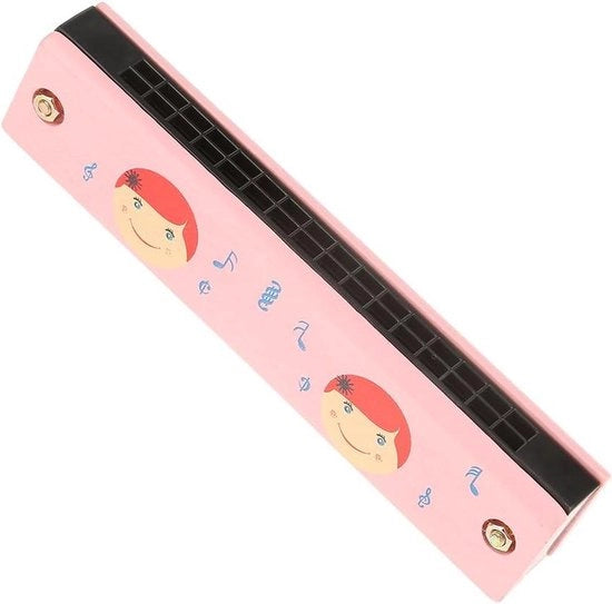 Armonica a 16 fori in legno per bambini - giocattolo musicale educativo.