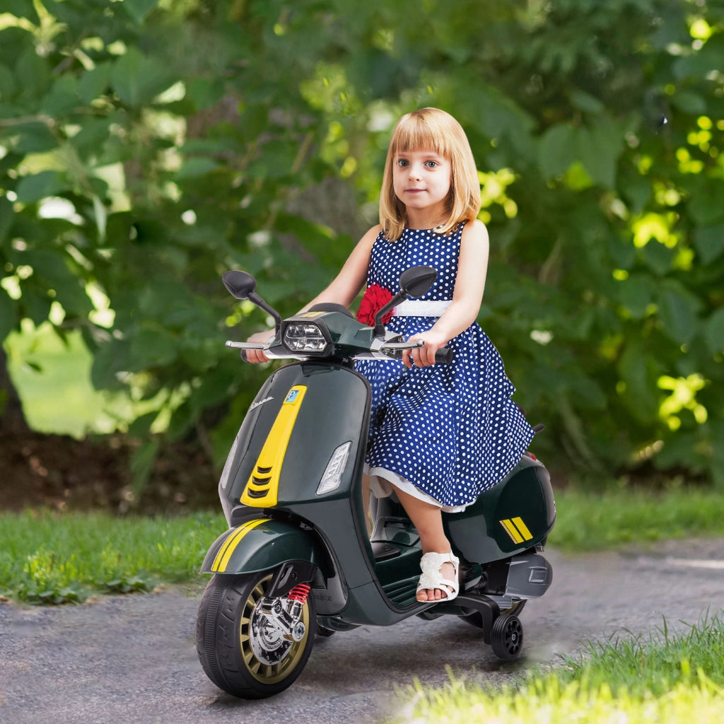 Scooter Vespa Bambini 6V ¨C zephmum ¨C Verde 107x47x73 cm