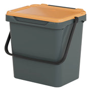 Contenitore per Rifiuti Foscas, Pattumiera Capacità 35 lt Made in Italy, 40x31x39h cm Giallo
