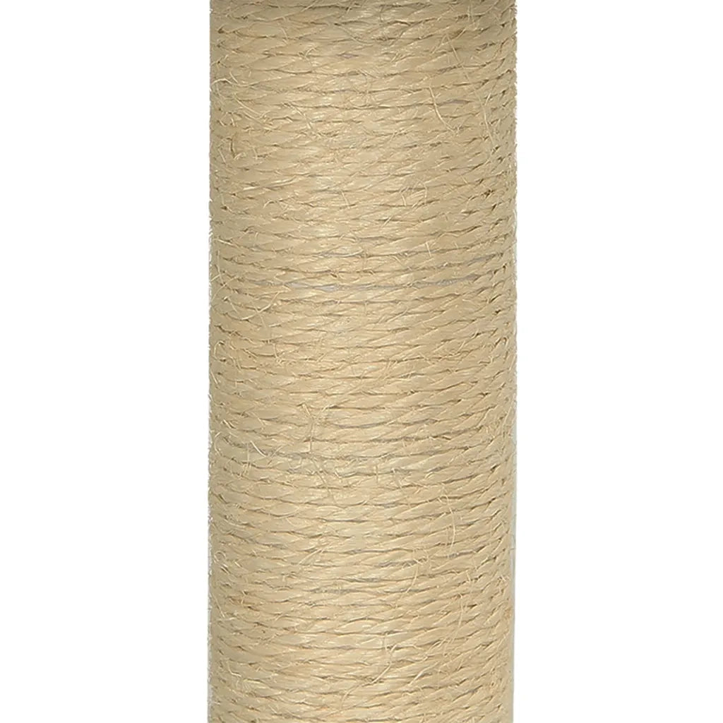 Albero per Gatti con Palo Tiragraffi in Sisal Crema 74 cm