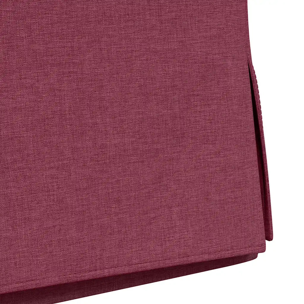Sedie da pranzo 2 pcs Rosso vino 57 x 67 x 98 cm Tessuto