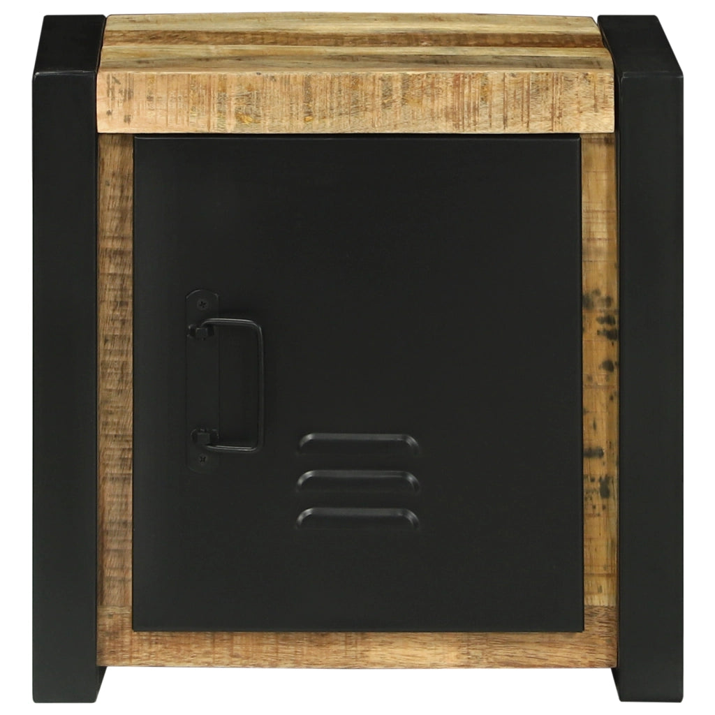 Mobile da bagno a muro 40x30x40 cm in legno massello di mango grezzo