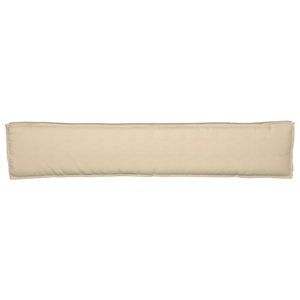 Cuscino per panchina Beige 200x40x8 cm Tessuto Oxford