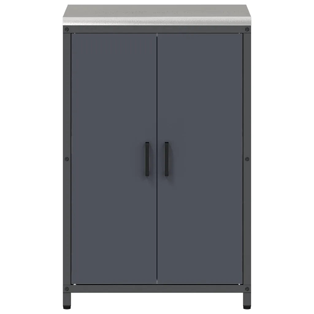 vidaXL Armadietto per Stoccaggio in Cucina con porta Antracite Acciaio