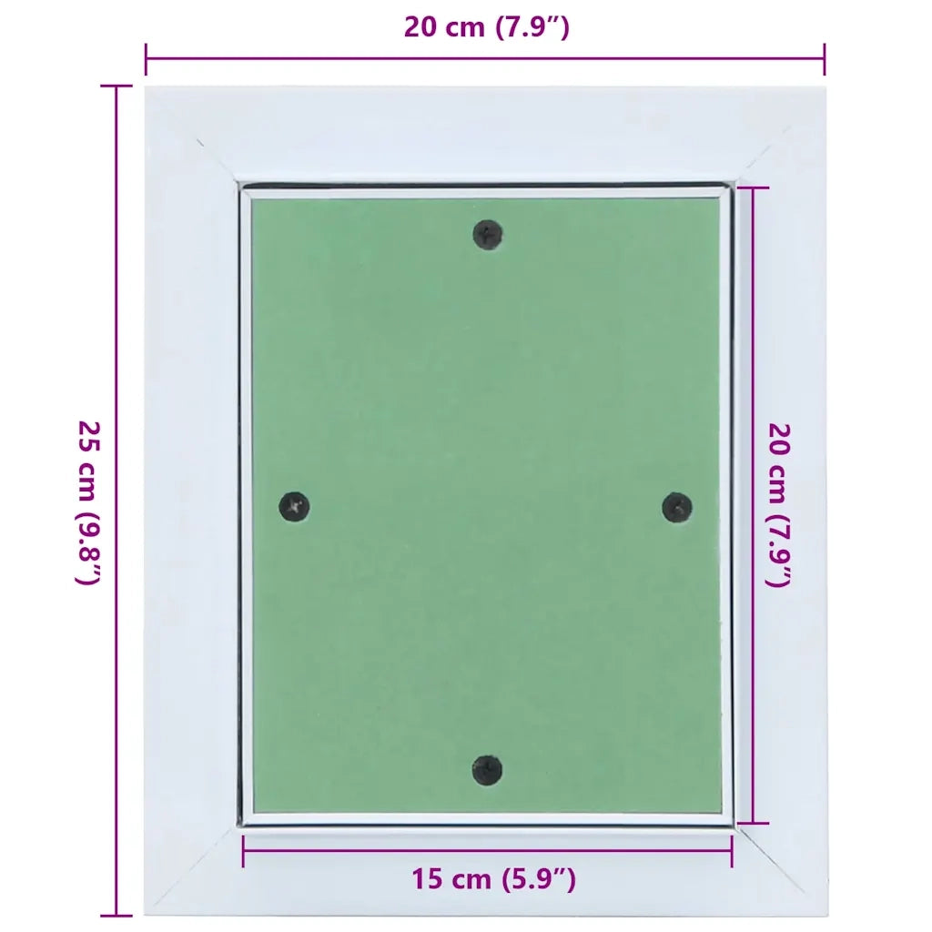 Pannello di Accesso Verde e Argento 20 x 25 cm CFW7711898