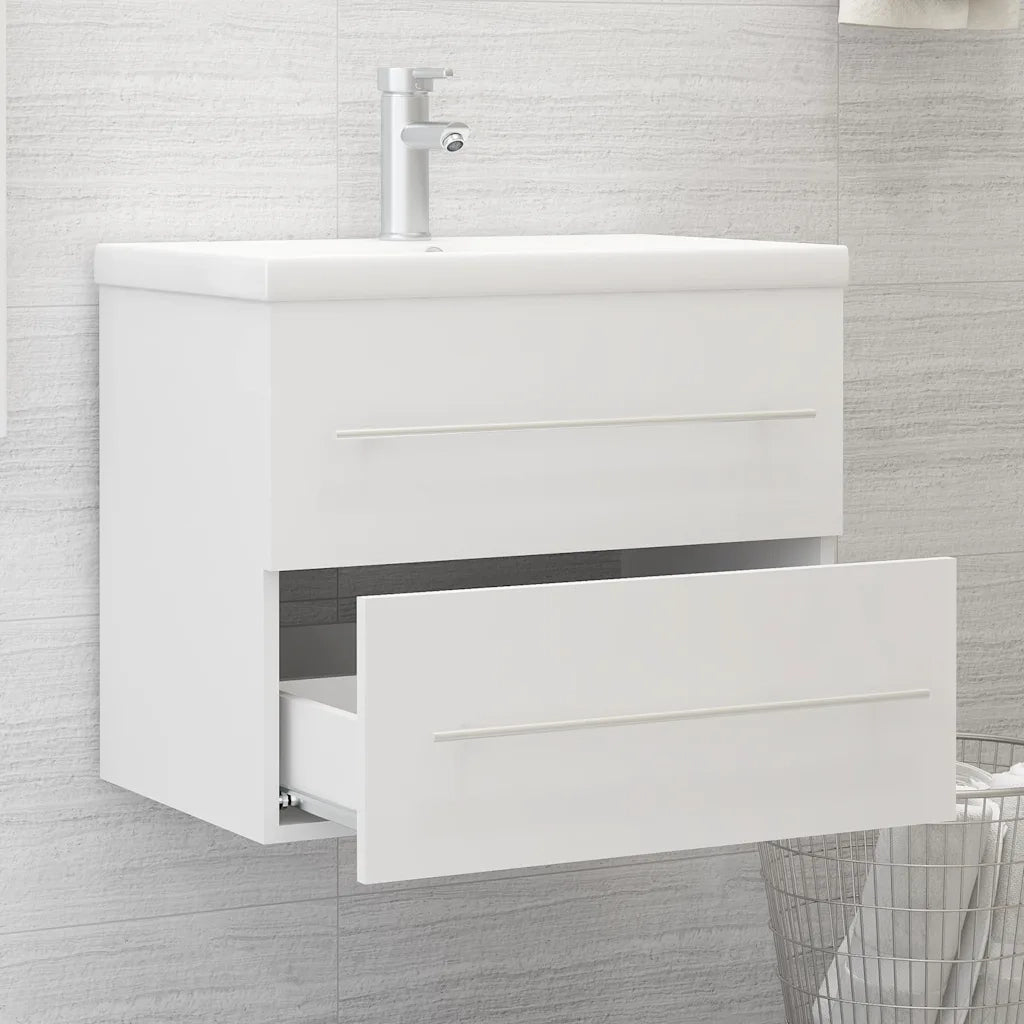 Armoire d'évier Blanc 60x38,5x48 cm Bois d’ingénierie