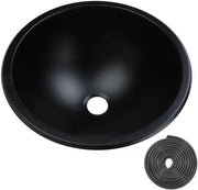 Acquaio Rotondo in Acciaio Inossidabile 304 - Capacità Grande 260 x 130 mm - Valvola di Scarico 40 mm - Unico Flusso - Adatto per Campeggio - Pulizia Facile - Doccia a Getto