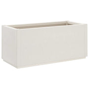 Fioriera | Cassetta per fiori | Vaso da Giardino Bianca 80x36x35 cm in PP