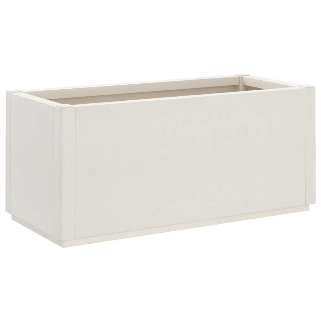 Fioriera | Cassetta per fiori | Vaso da Giardino Bianca 80x36x35 cm in PP