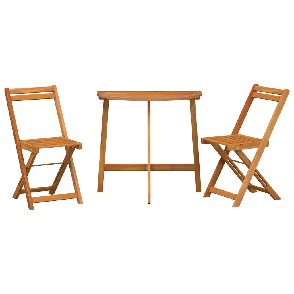 Set bistrot 3 pcs Olio Naturale Legno di Acacia Massello 4105506