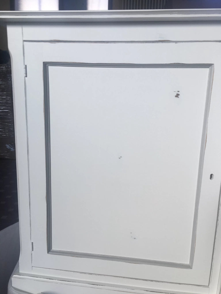 Madia credenza in legno shabby chic bianca l.201 p.52 h.113 - Mobili 2G