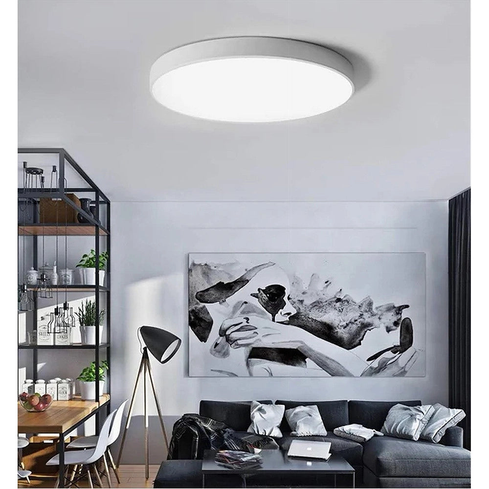 Trade Shop - Plafoniera Led 70 W Rotonda Lampada Soffitto Bianca Lampadario Luce Fredda 02553 -