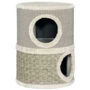 Tiragraffi per gatti in sisal naturale, rivestito di peluche 35,5x35,5x49 cm Beige