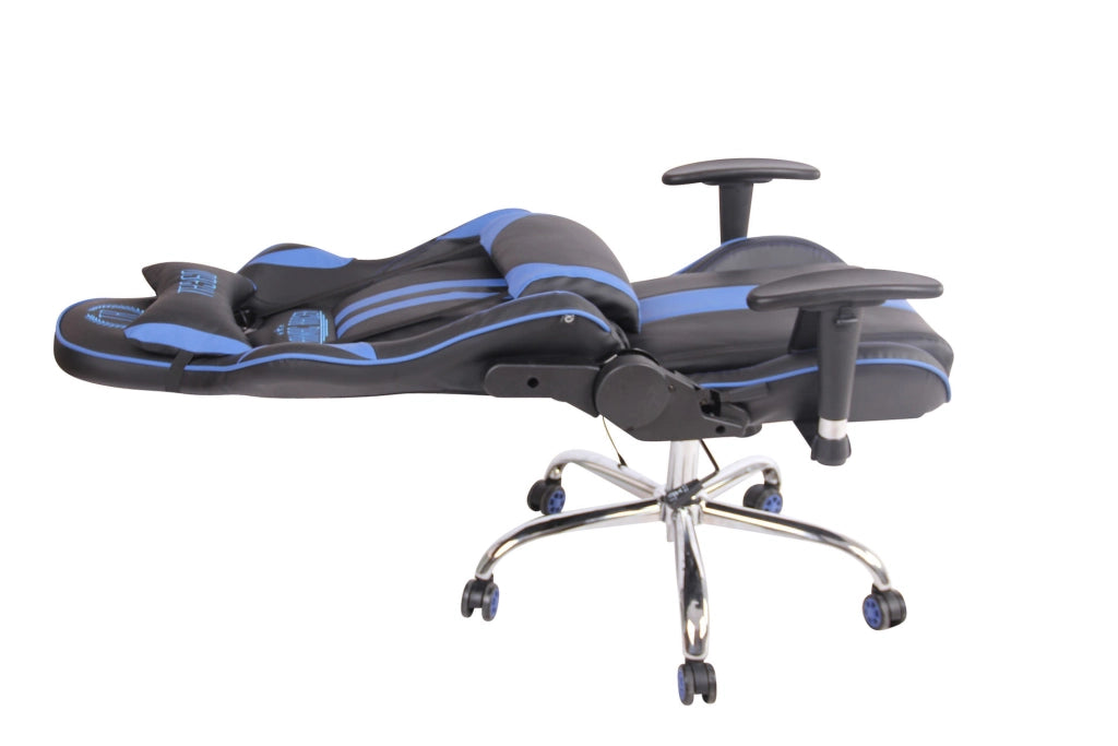 Sedia Ufficio Massaggiante Limit XM In Similpelle Nero/blu