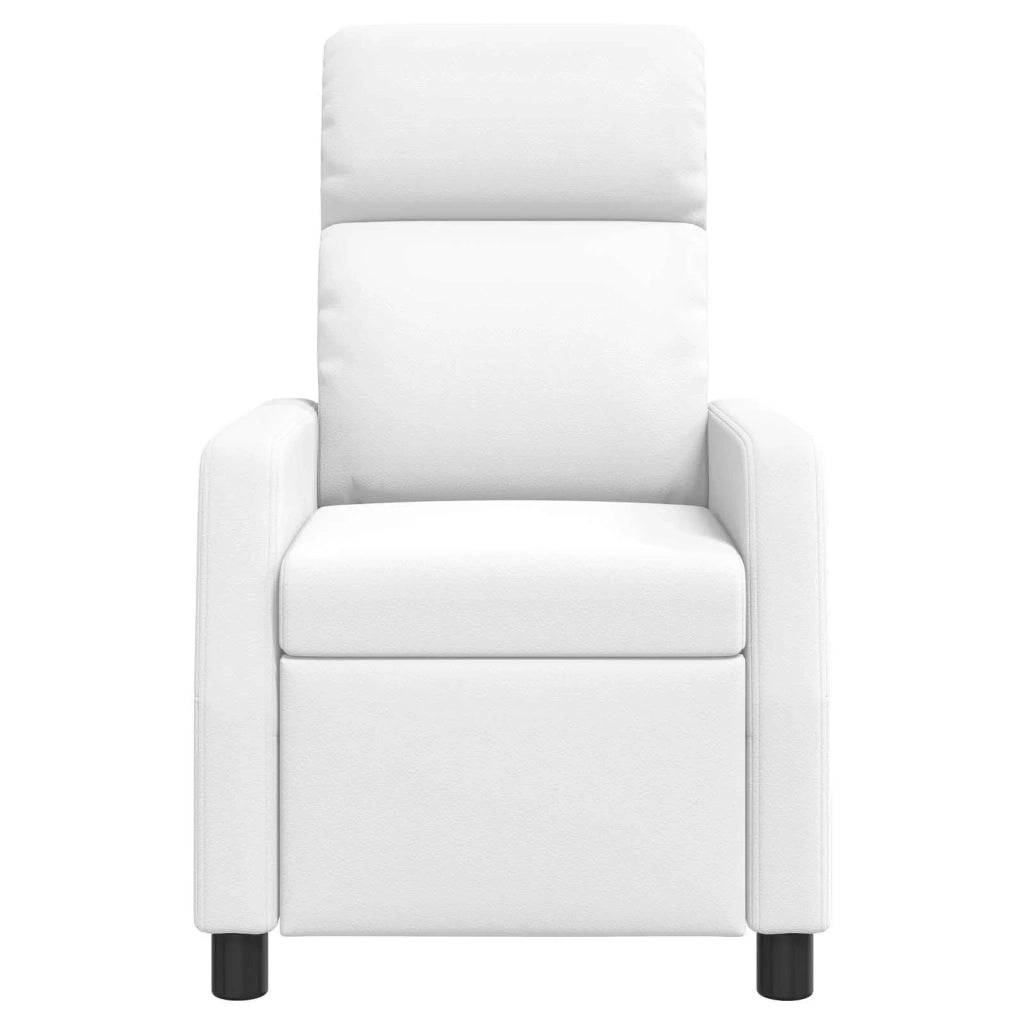 Divano Sedia-Poltrona reclinabile Bianco Similpelle 574984