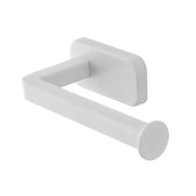 Porta rotolo wc a muro in acciaio inox bianco con doppio fissaggio