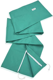 Coprioggetto per asciugatrice con chiusura a zip - resistente al tempo - materiale di alta qualità - compatibile con sci e ombrelli - 30 x 200 cm - rastrelliera da bucato pieghevole verde