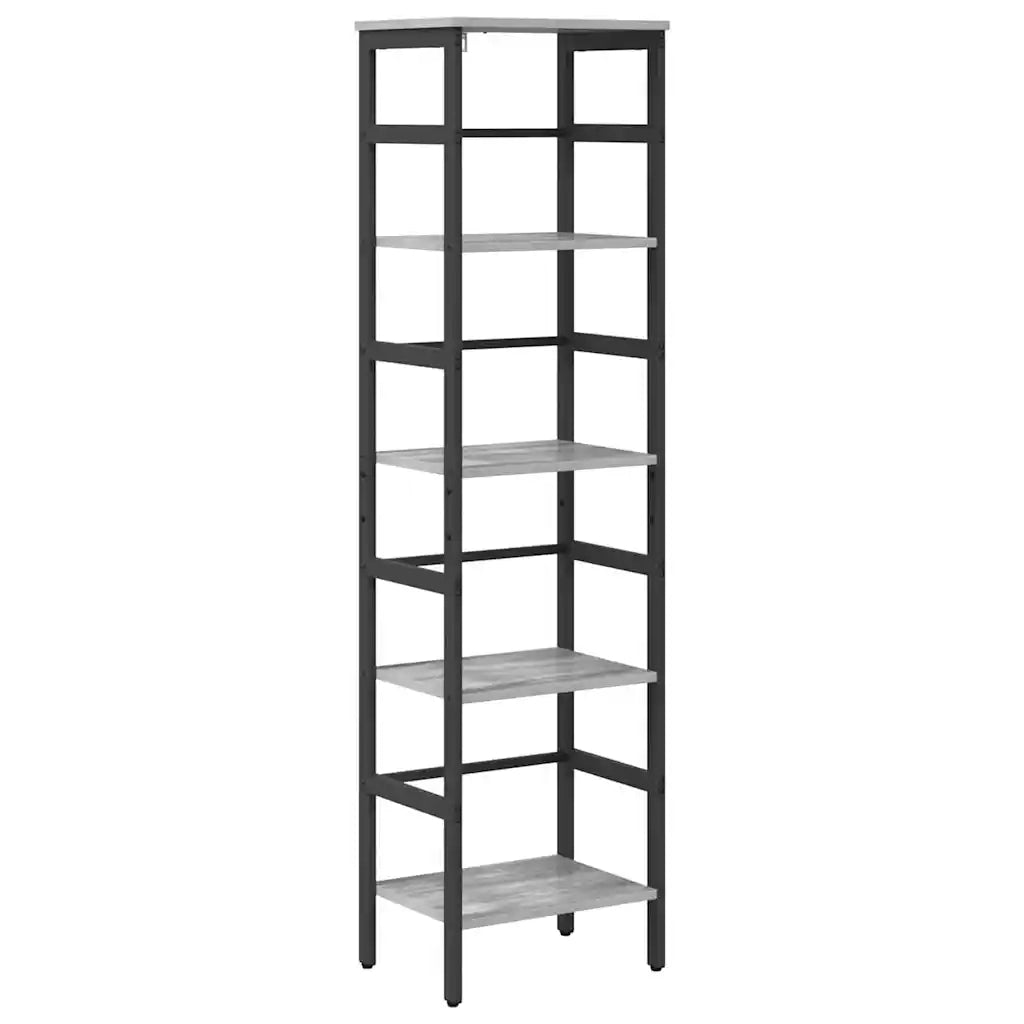 Libreria Grigio Sonoma 40 x 29,5 x 149 cm Legno multistrato