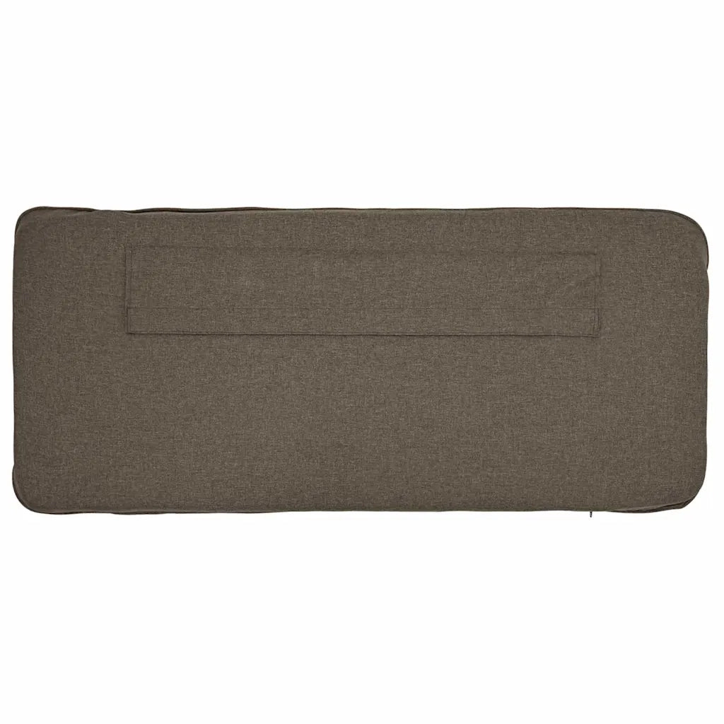 Testiera imbottita Marrone e taupe 180 cm Pino massello