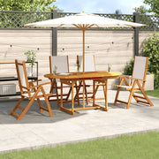 Set Pranzo da Giardino 5pz Legno Massello di Acacia e Textilene 3279294
