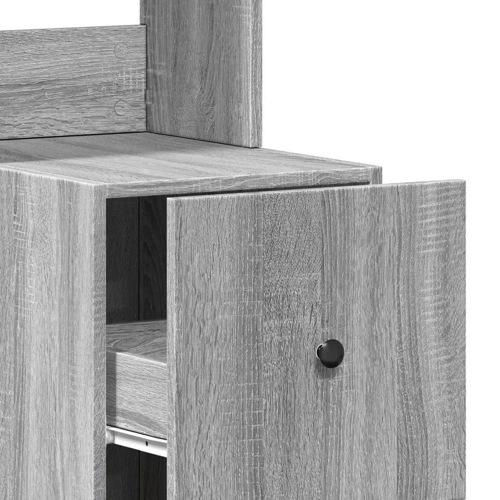 vidaXL Mobile da Cucina Grigio Sonoma 35x50x180cm in Legno Multistrato