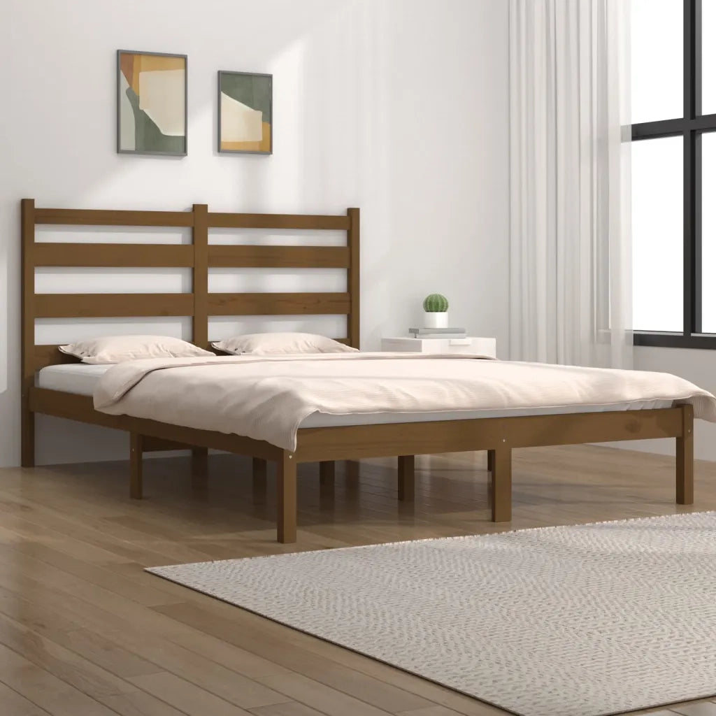 Giroletto senza Materasso Ambra in Legno di Pino 200x200 cm 3103671