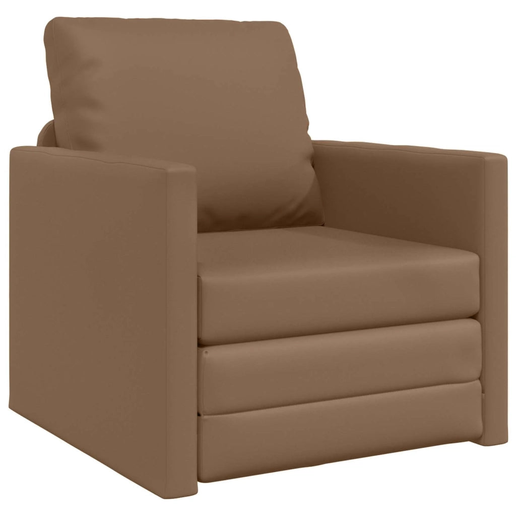 Divano letto 60cm Cappuccino Pelle Artificiale 4106634