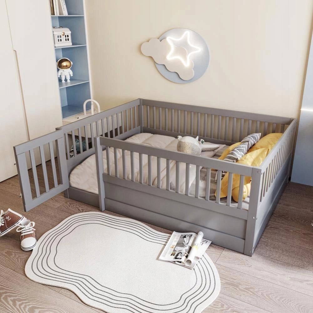Letto per bambini - Xylo - 140x200 - Grigio