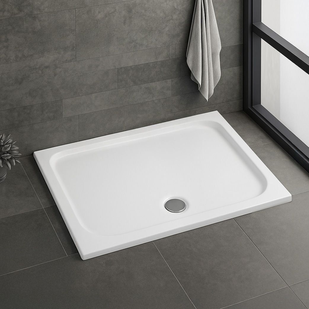 Piatto Doccia Acrilico Rea Belmond White 80x100