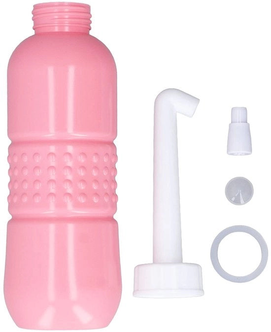 Bidet portatile - Doppio getto - 650 ml Capacità - Pulizia delicata per la pelle - Manubrio comodo - Ideale per la cura dei neonati - Bidet portatile
