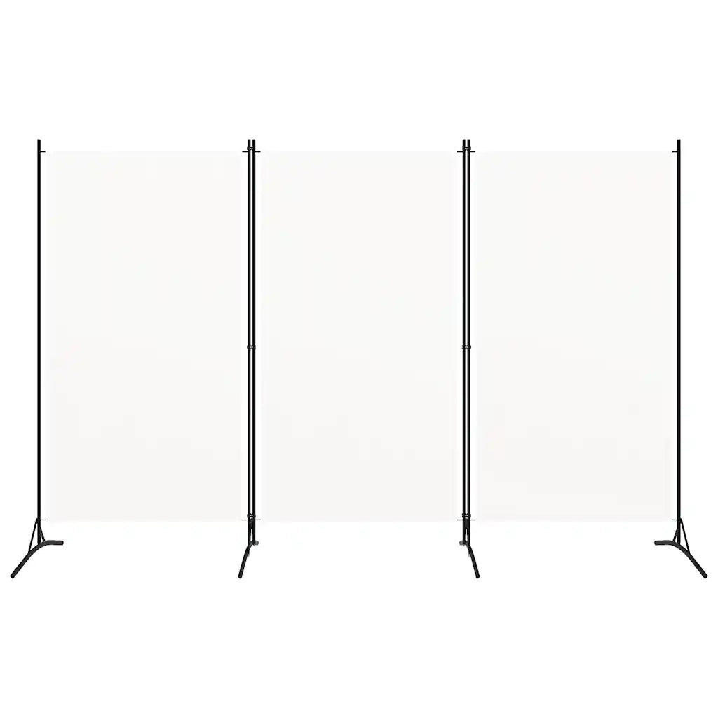 Divisorio a 3 Pannelli Bianco 260x180 cm in Tessutocod mxl 72961