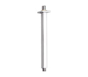 Braccio doccia da soffitto 40 cm squadrato nero opaco