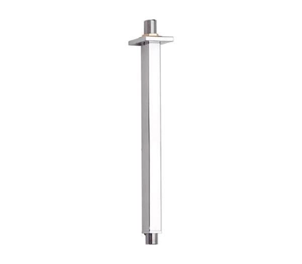 Braccio doccia da soffitto 40 cm squadrato nero opaco