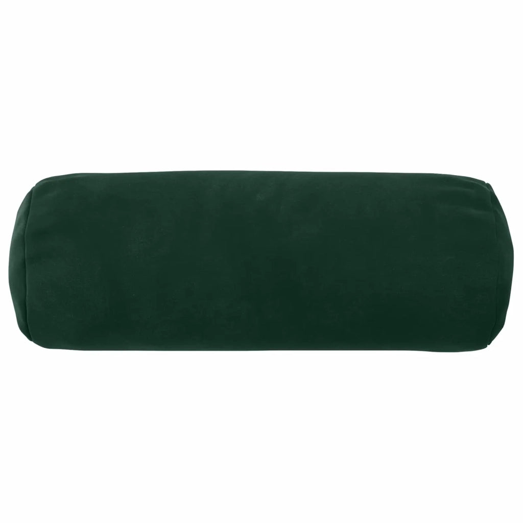 Federa 2 pcs HEERLEN Verde Scuro Ø 15 x 40 cm Velluto 923187
