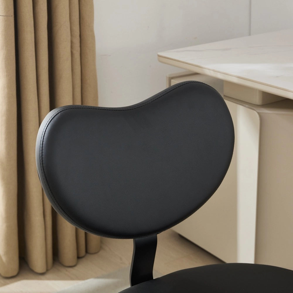Sedia da Ufficio Inginocchiatoio con Ruote ¨C Xylo ¨C Similpelle Nera, Supporto Lombare, Altezza Regolabile