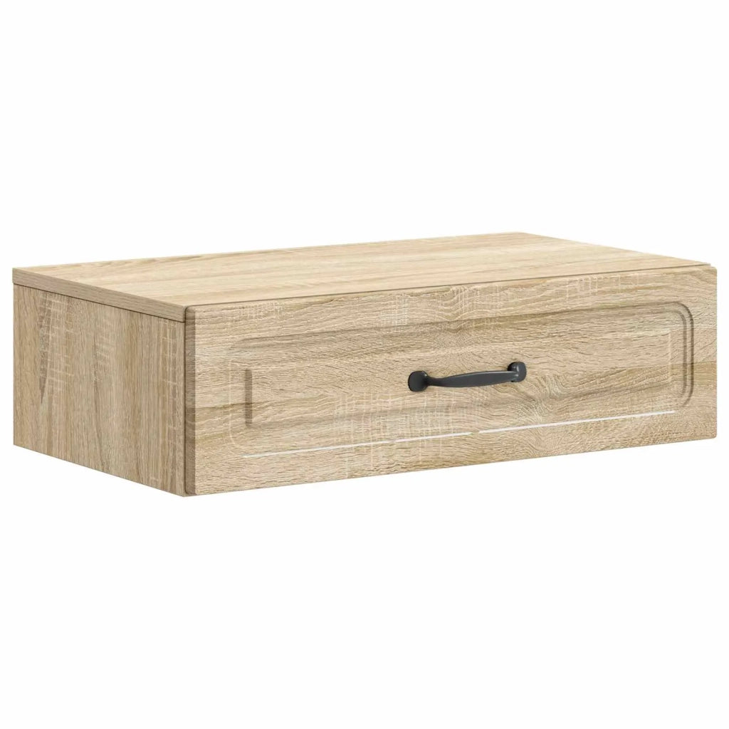 Tavolino da Parete Laterale Rovere Sonoma 59 x 34,5 x 17 cm 899337