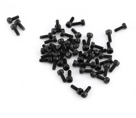Set di viti per montaggio in acciaio al carbonio 129, classe di qualità, M3, 4-50 mm, 50 pezzi, viti a testa cilindrica in acciaio al carbonio M3 x 8 mm, completa di filo.