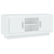 Mobile TV multimediale mensola TV credenza TV sala da pranzo soggiorno camera da letto 102 x 35 x 45 cm legno ingegnerizzato bianco 02_0025569