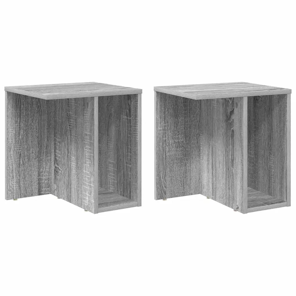 Tavolino 2 pcs Grigio Sonoma 37 x 32 x 40 cm Legno multistrato