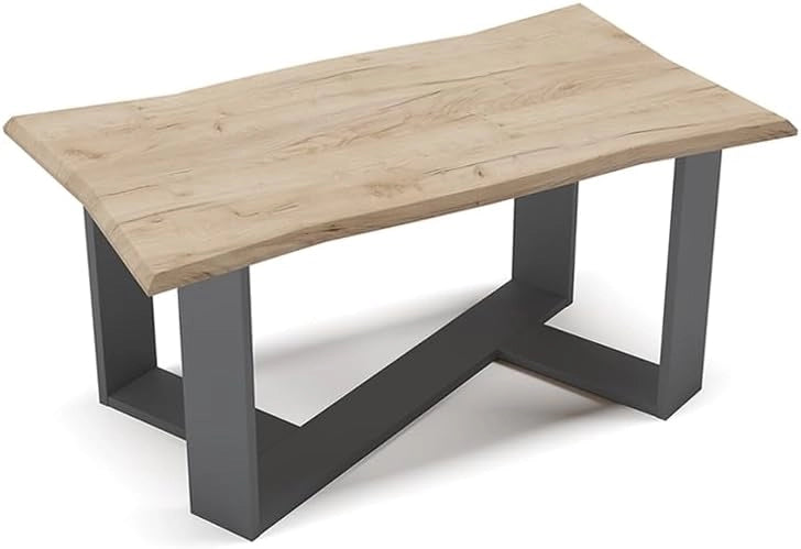 Tavolino Arne, Quercia dorata, 90 x 50 cm, per l'utilizzo come superficie d'appoggio nell'area living