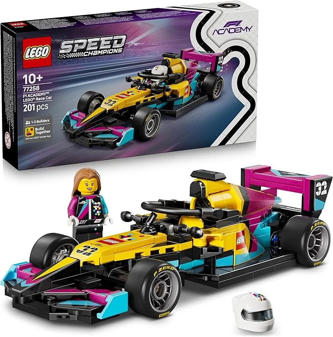 LEGO Speed Champions Auto da Corsa F1 ACADEMY Giocattolo - Kit Modellismo con Minifigure di Pilota Donna di Formula 1 ,