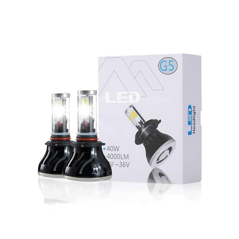 Trade Shop - Coppia Lampade Led Fari Ricambio Kit H4 6000k G5 4000 Lumen Kit Canbus 40w -
