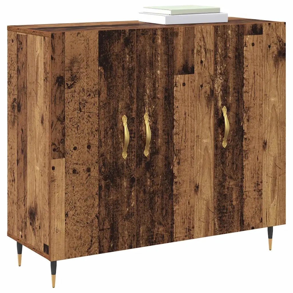 Credenza-Buffet-Armadio da cucina Legno vecchio 90 x 34 x 80 cm Legno multistrato 301581