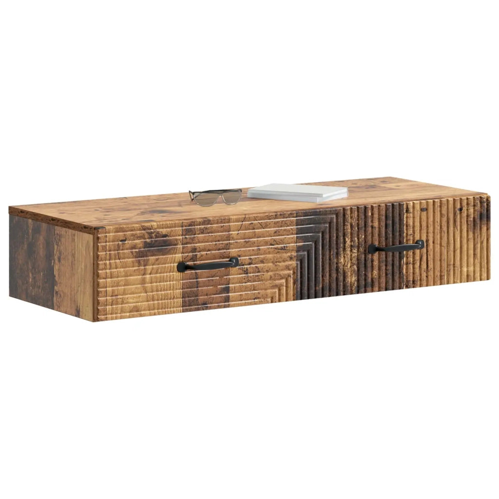 Tavolino da Parete Laterale Legno antico 87,5 x 34,5 x 17 cm 898673