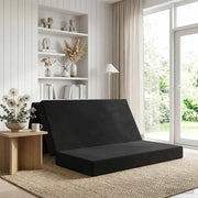 Divano Letto Pieghevole 160 x 67 x 45 cm Nero 900243