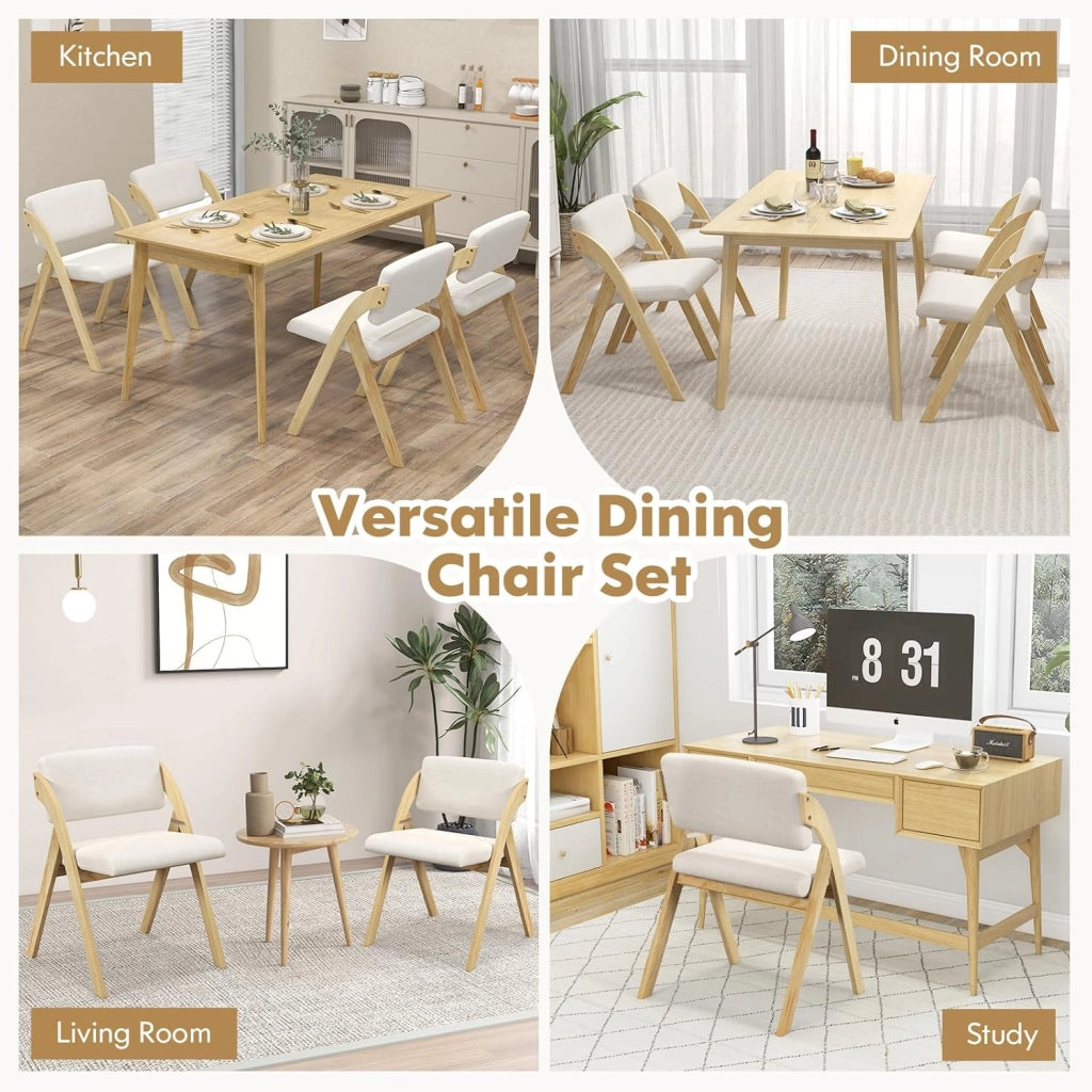 Sedie pieghevoli per sala da pranzo, 2 sedie da cucina imbottite con schienale, salvaspazio e non assemblate, sedie pieghevoli in legno fino a 181 kg