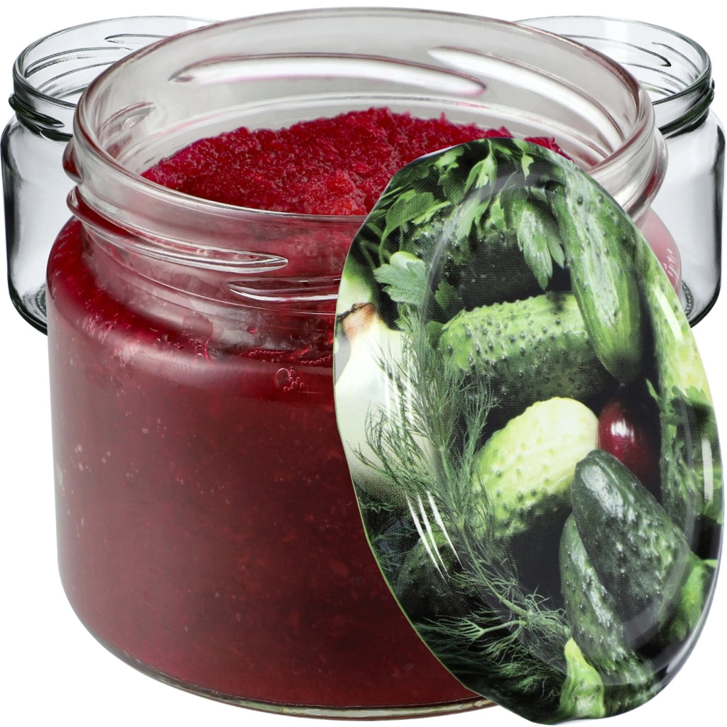 KADAX Sonka vasetti 330ml 50pz 82mm + coperchi "Cetrioli"